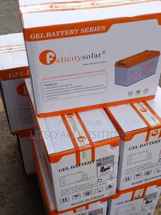 100ah 12v Gell Solar Battery – Long Life | 18 Months Warranty - main view