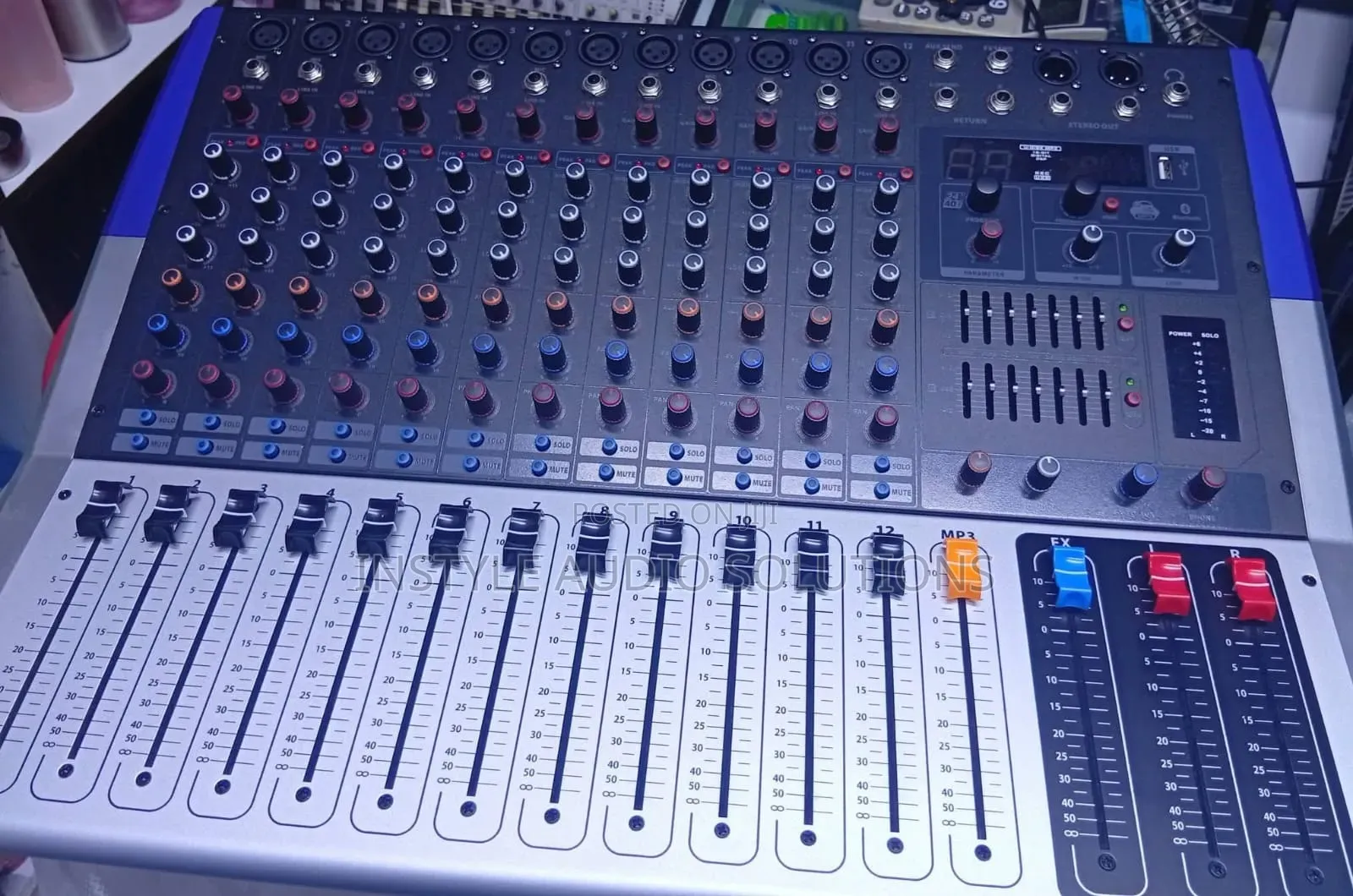 Pro 12 Channels Powered Amplifier With Usb and Bluetooth Enabled