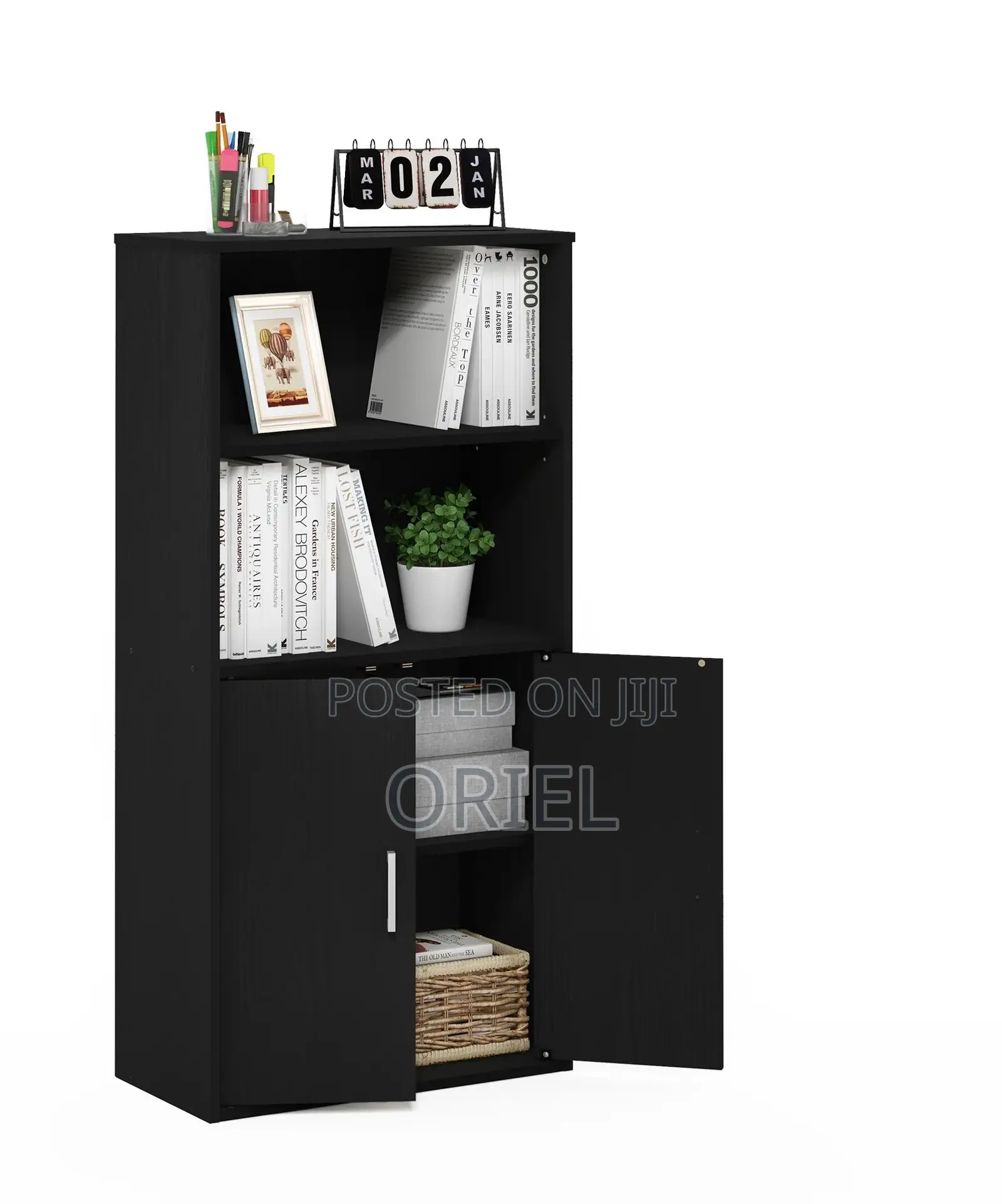 Credenza Cabinets: Wooden Filing Cabinet With Double Doors