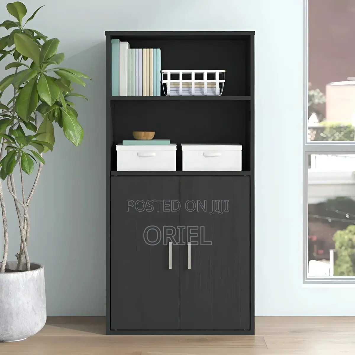 Credenza Cabinets: Wooden Filing Cabinet With Double Doors