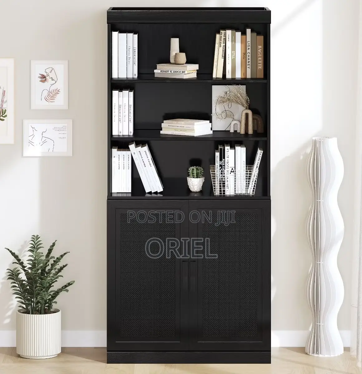 Credenza Cabinets: Wooden Filing Cabinet With Double Doors