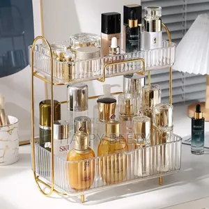 *Elefant Luxury Bathroom Organizer Shelf Double Layer Cosmetic Storage