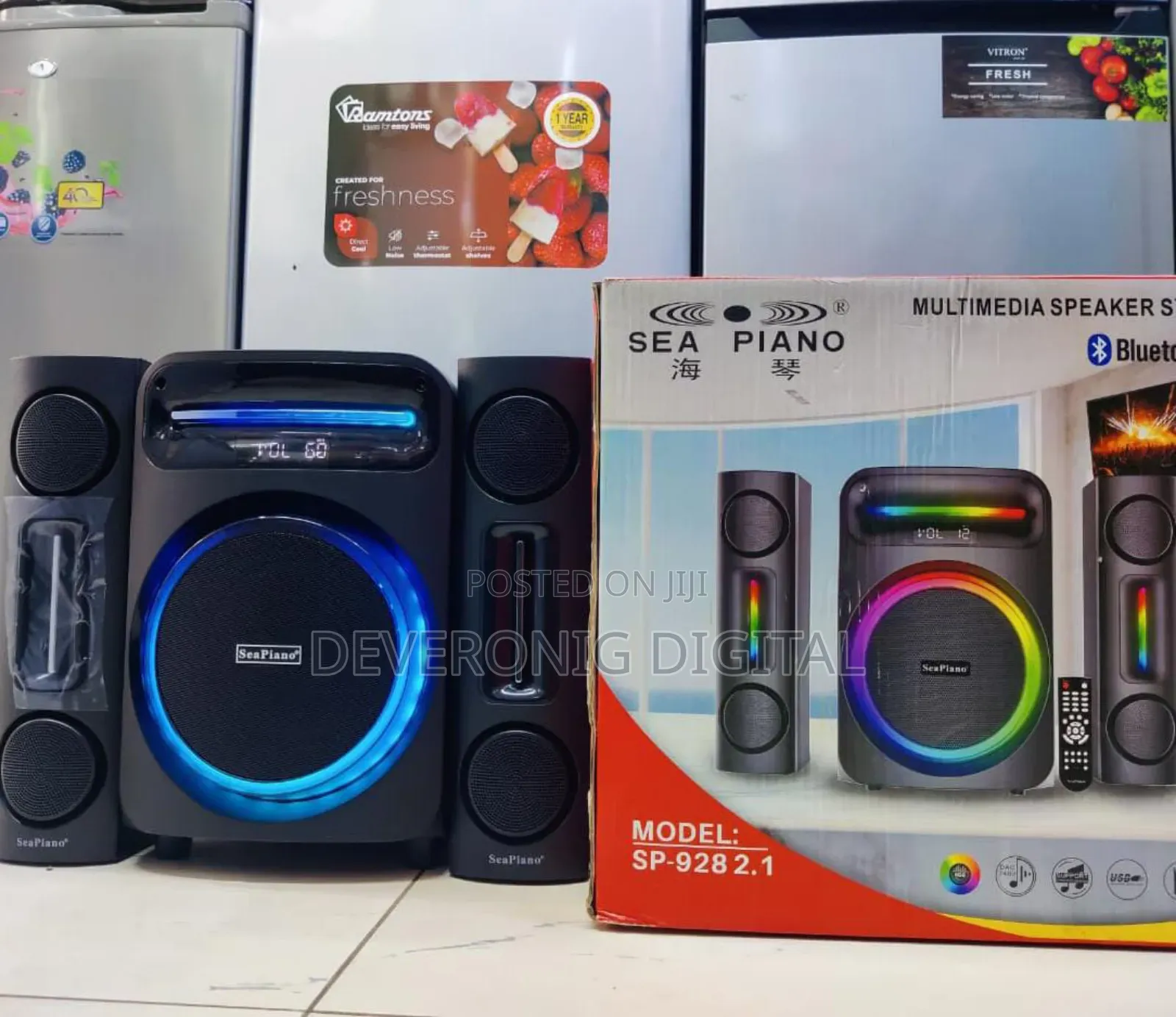 *Sea Piano 2.1 Woofer Sp928 Sound Bar