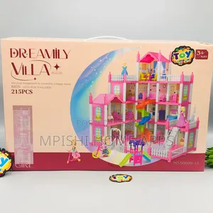 215pcs Diy Dream Villa Doll House