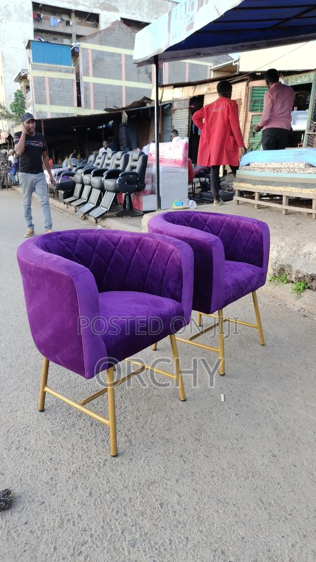 Purple Manicure Seat / Salon Seat - main view