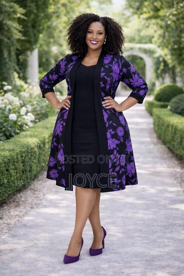 2 Pc Dress Set Stretchy Fabric - thumbnail 2