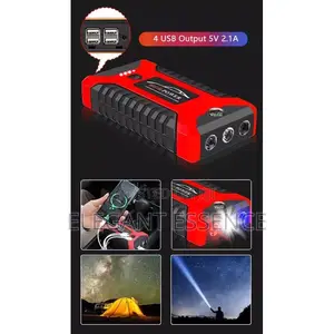 Car Jump Starter With Air Compressor – Battery Booster Tire Inflator