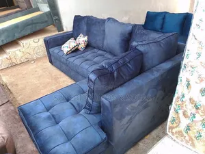 Modern Blue Corner/L-Shaped Sofa ( 5 Seater)