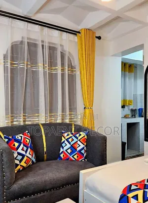 Yellow Curtains With White Themed Yellow Sheer