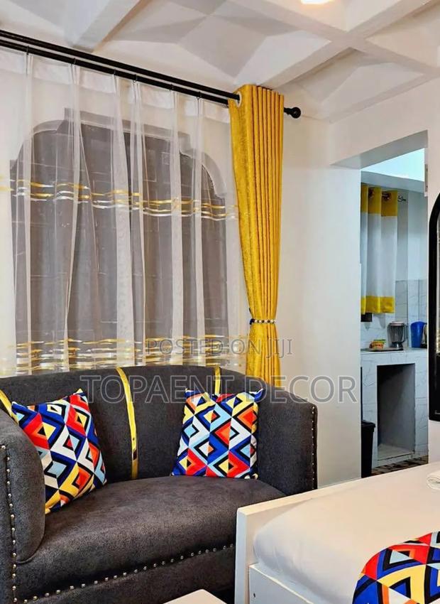 Yellow Curtains With White Themed Yellow Sheer