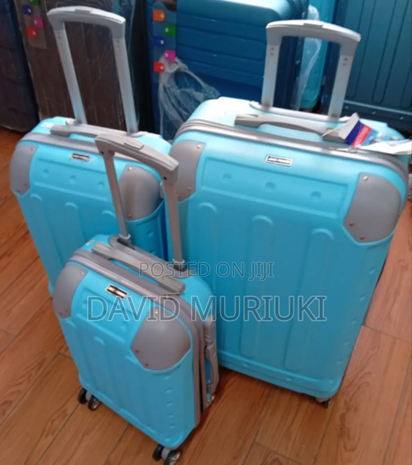 Durable 3-in-1 Rubber Suitcase Set – Travel in Style