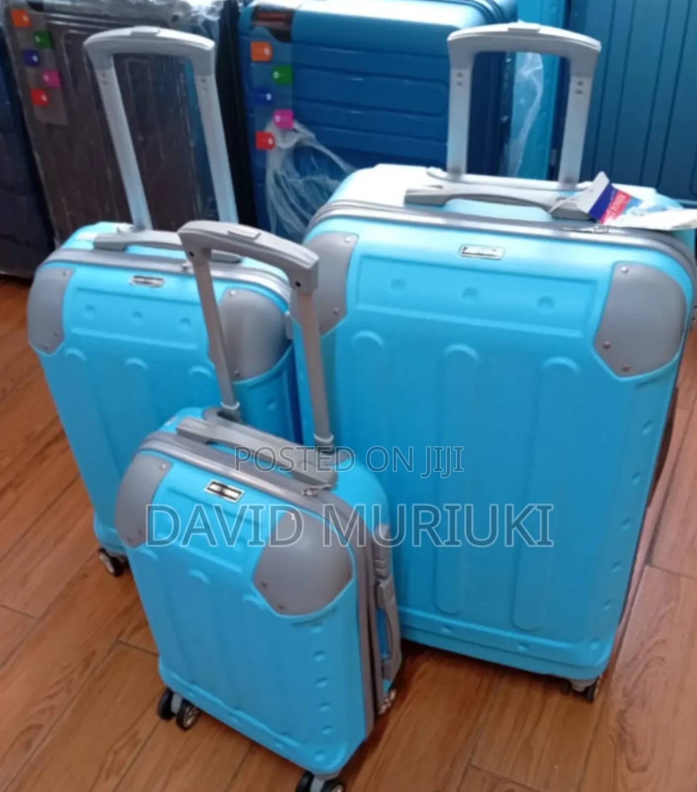 Durable 3-in-1 Rubber Suitcase Set – Travel in Style