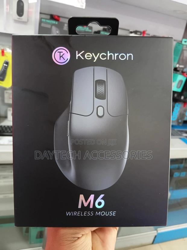 Keychron M6 Wireless Optical Mouse 2.4ghz Bluetooth - Black - thumbnail 2
