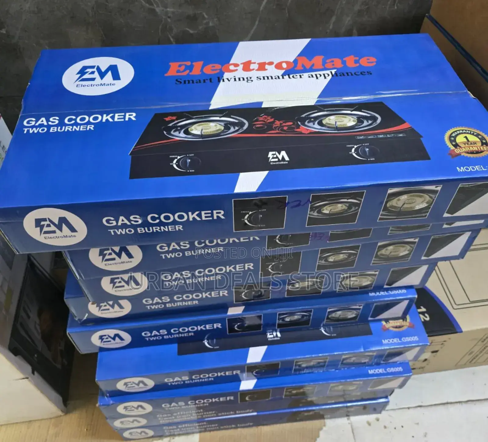 Electromate Glass Double Burner Cooker