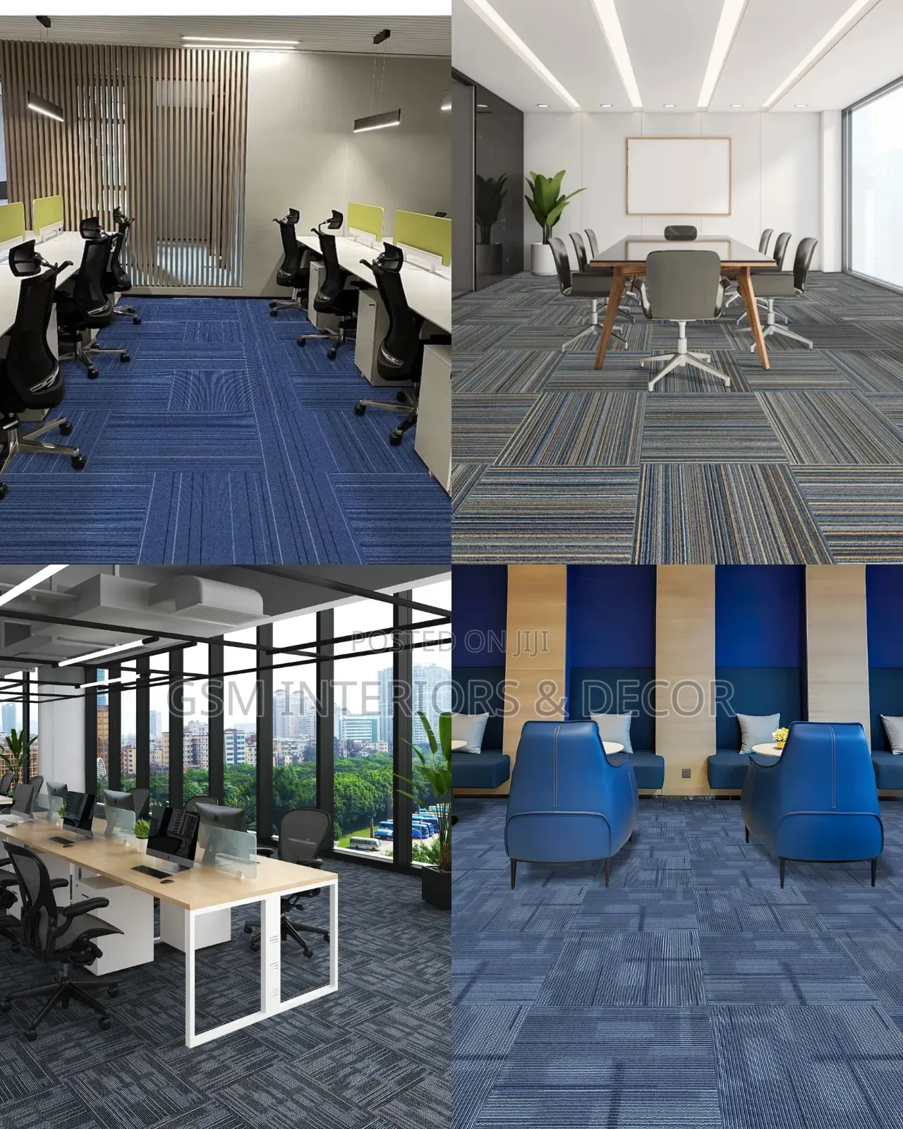 Unbinded Wall to Wall Carpet Tiles 50*50