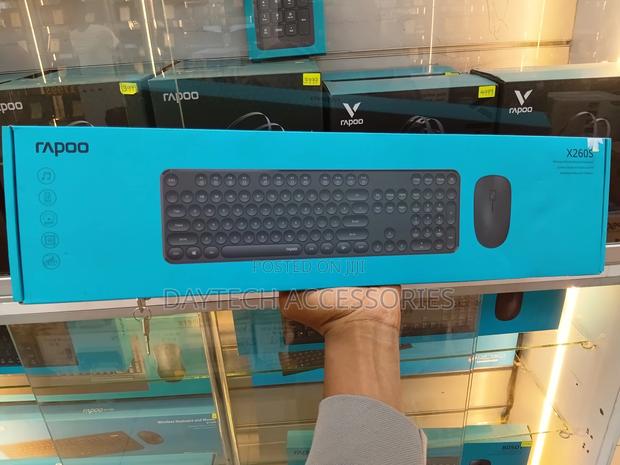 Rapoo X260s Wireless Optical Mouse, Keyboard Combo - Black - thumbnail 4