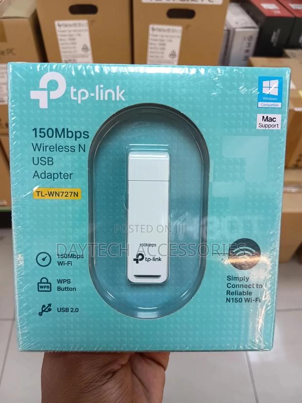 Tp-Link Tl-Wn727n 150mbps Wifi Usb Adapter - White - thumbnail 2