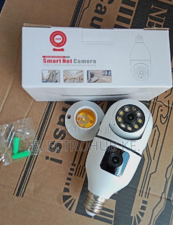 V380 Pro Dual Lens Nanny Camera Bulb Indoor Camera
