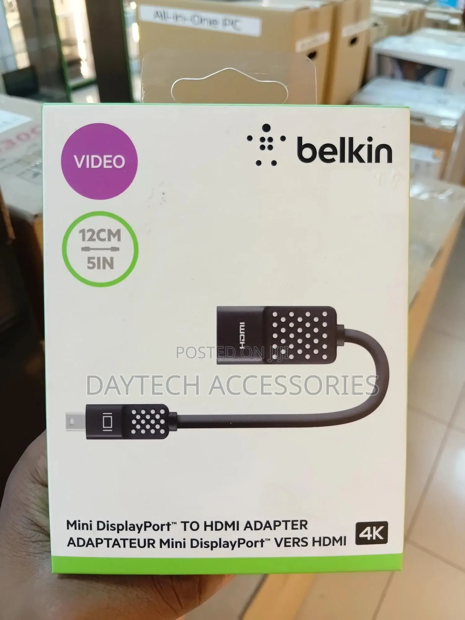 Belkin Mini Displayport to Hdmi Adapter (Model F2cd079bt) - Black