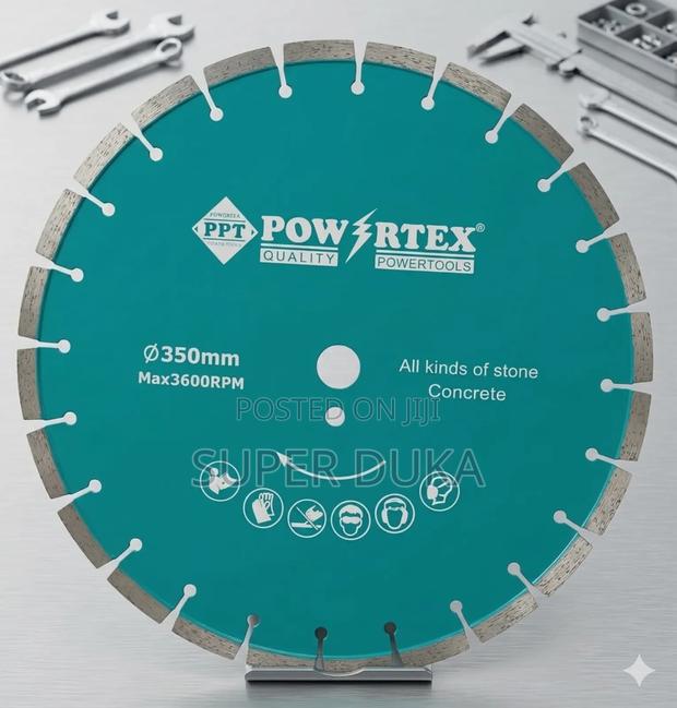 Powertex 350mm Diamond Blade for Concrete and Stone - 14 Inch