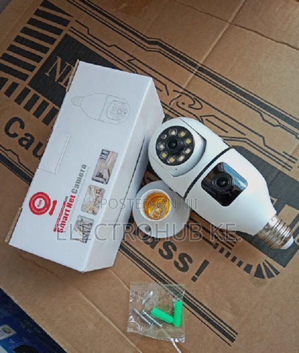 Nanny Wifi Indoor Dual Camera PTZ Bulb V380-Pro