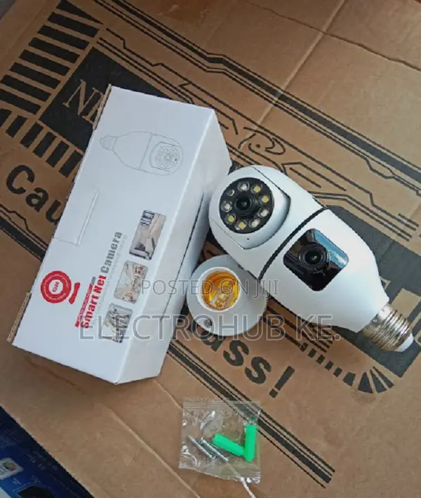Nanny Wifi Indoor Dual Camera PTZ Bulb V380-Pro