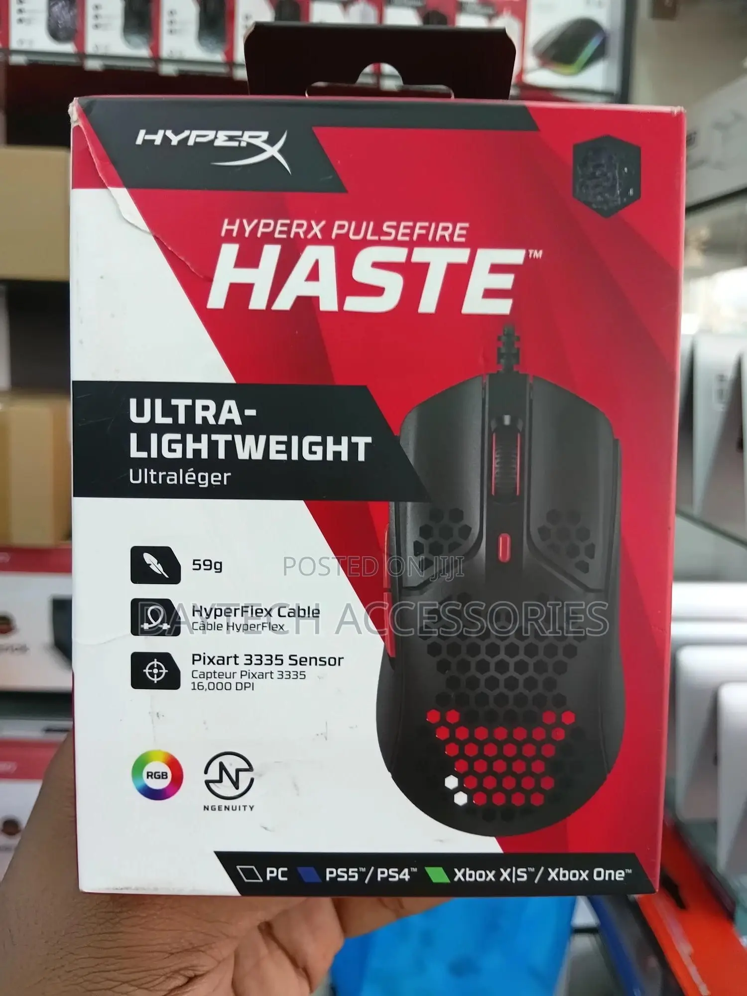 Hyperx Pulsefire Haste 2 Wired Gaming Mouse - Black