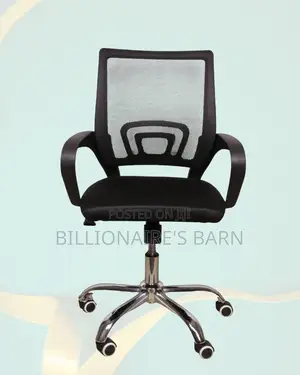 Secretarial Mesh Office Chair Fabric Seat Lumbar Support Seating