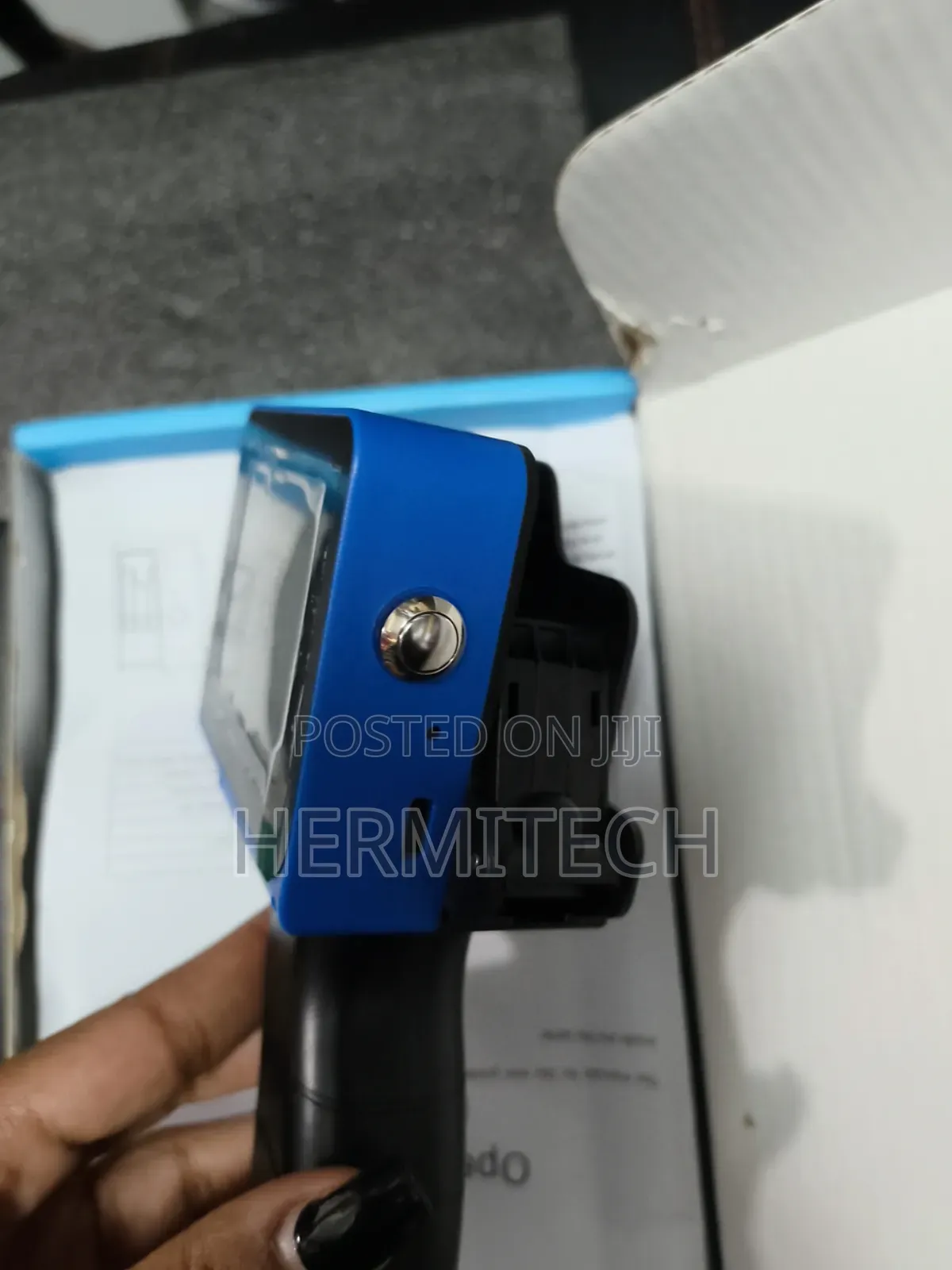 Mini Blue Handheld Inkjet Printer Coding Machine