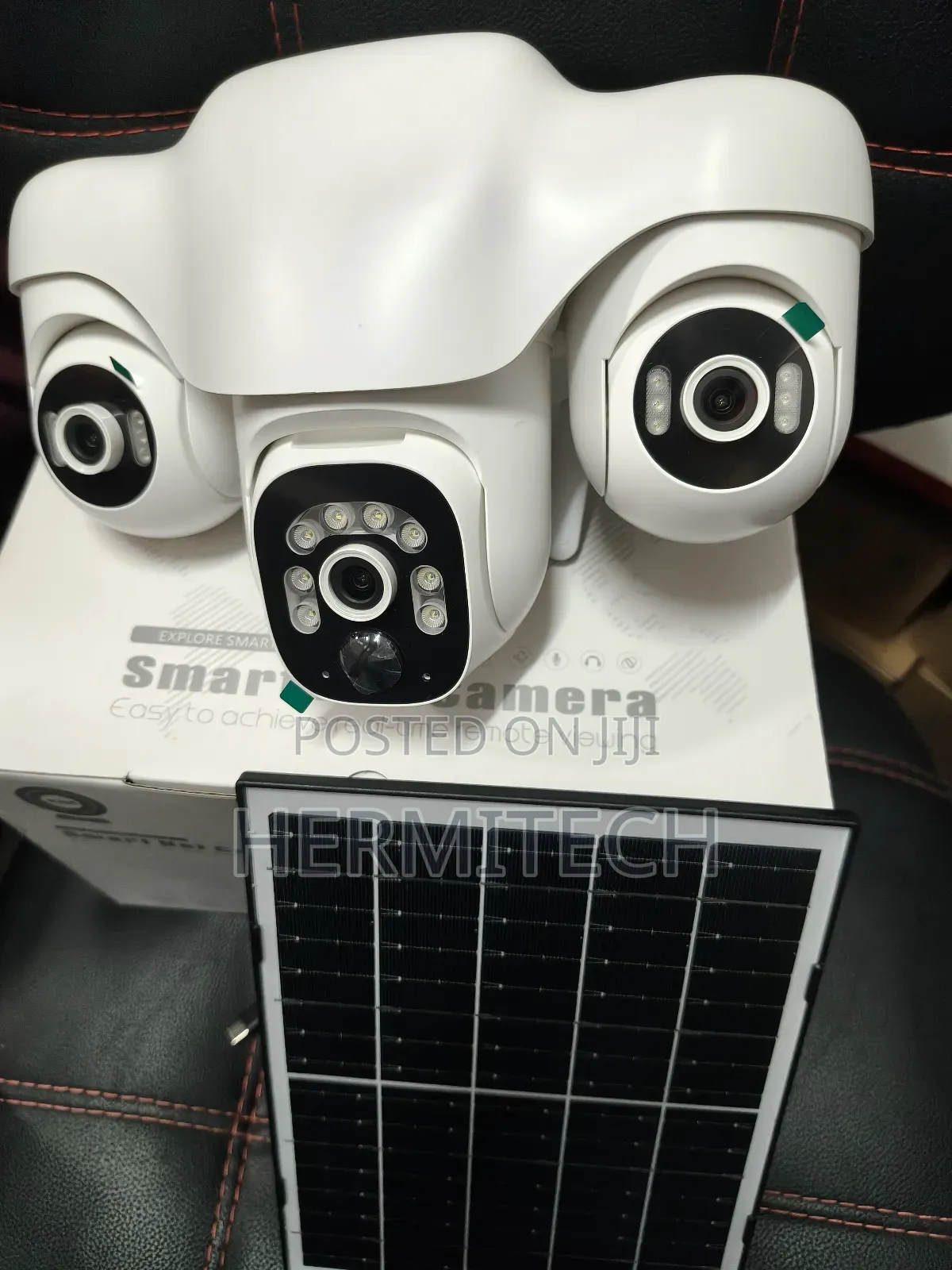 Three Lens Three PTZ Cameras Solar Newest Version