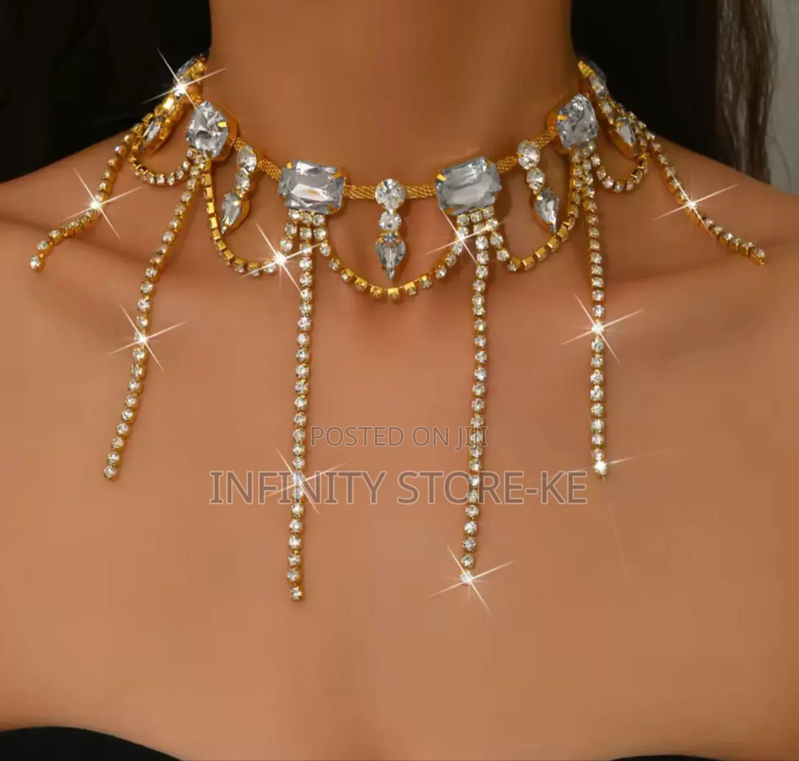 Rhinestone Choker Necklace