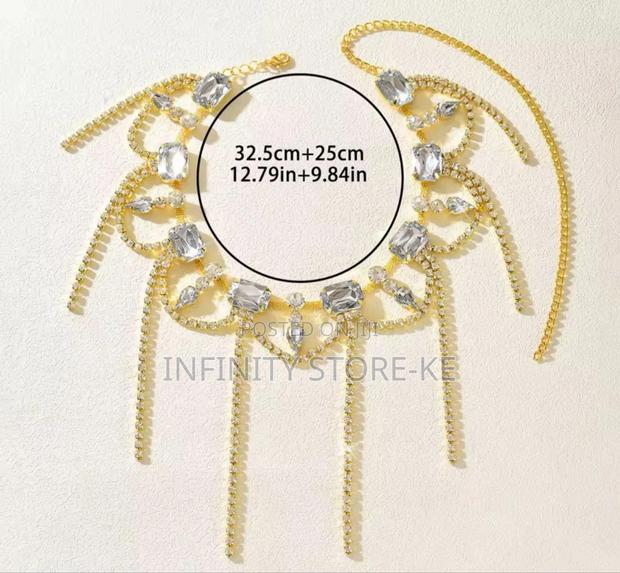 Rhinestone Choker Necklace - thumbnail 2