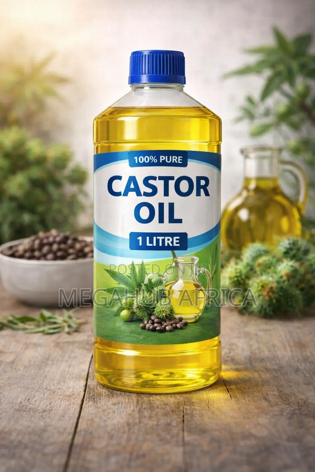 Pure Castor Oil – 1l | for Hair Care Cosmetic Production