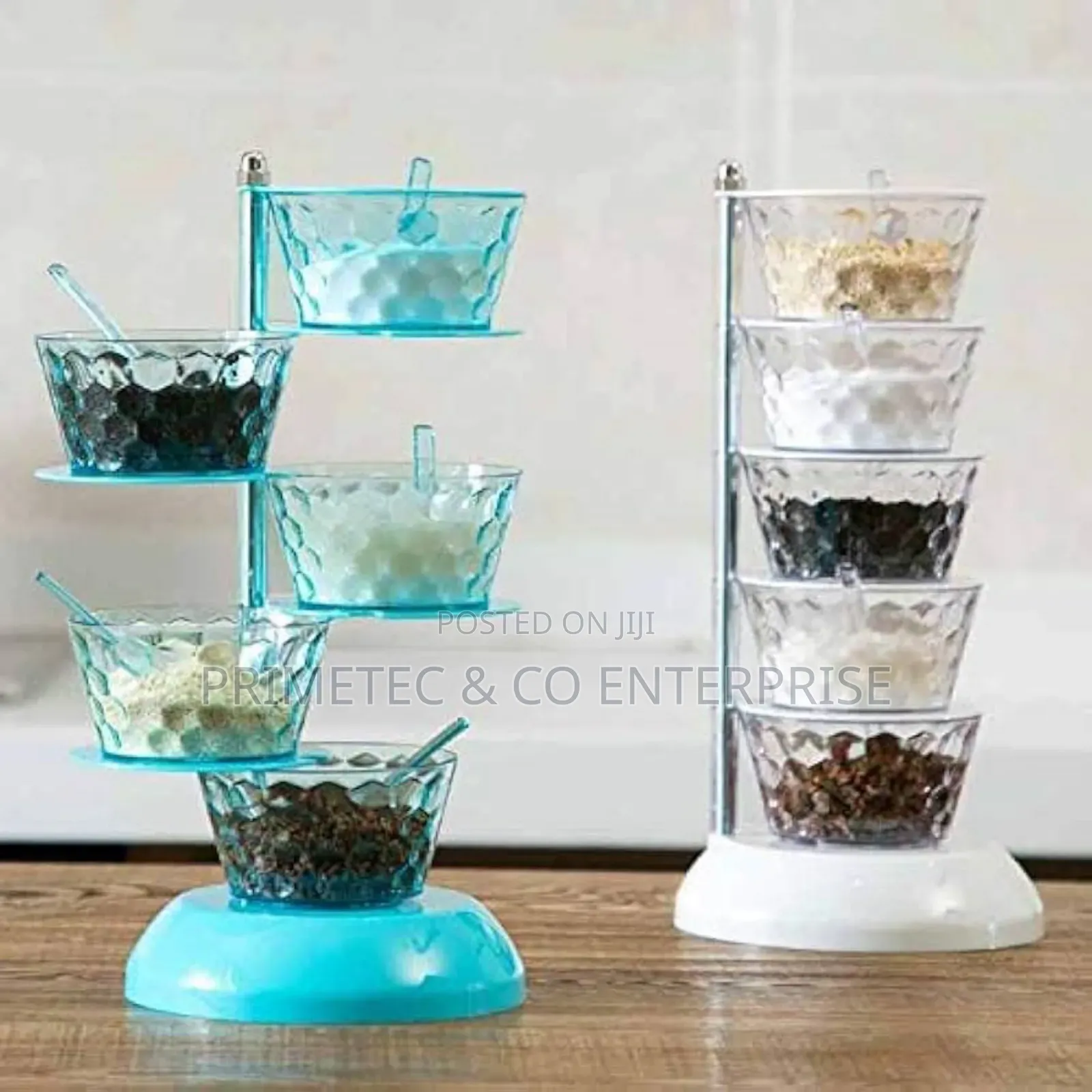 5 Layer Rotating Spice Seasoning Stand