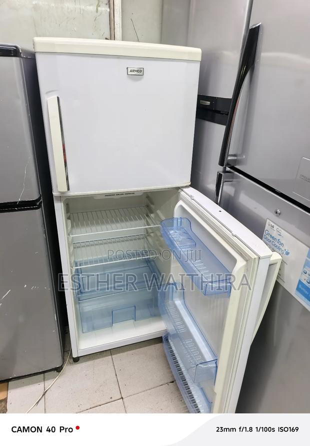 White Armco Double Door Fridge - thumbnail 3