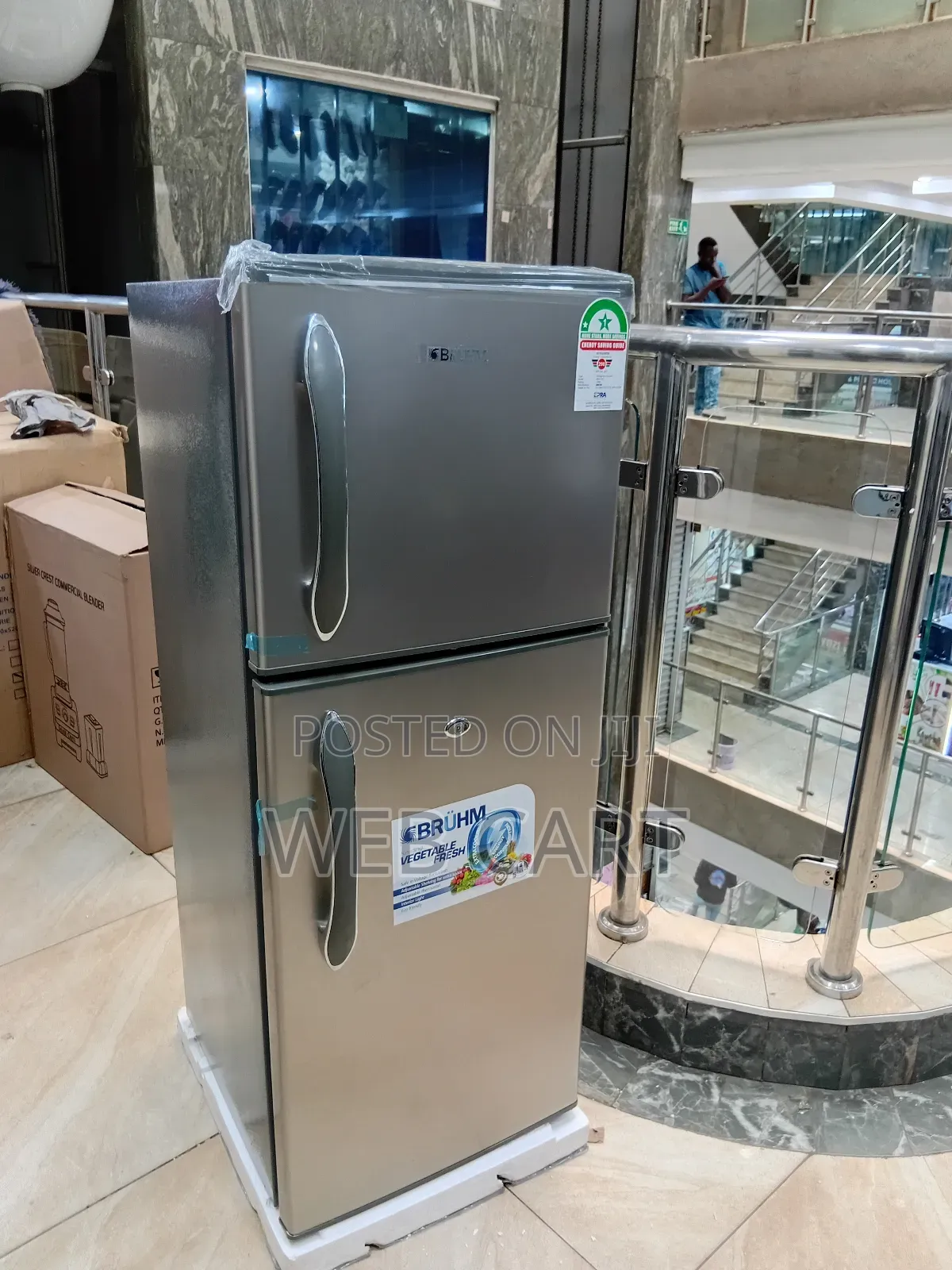 Bruhm 120l Double Door Refrigerator