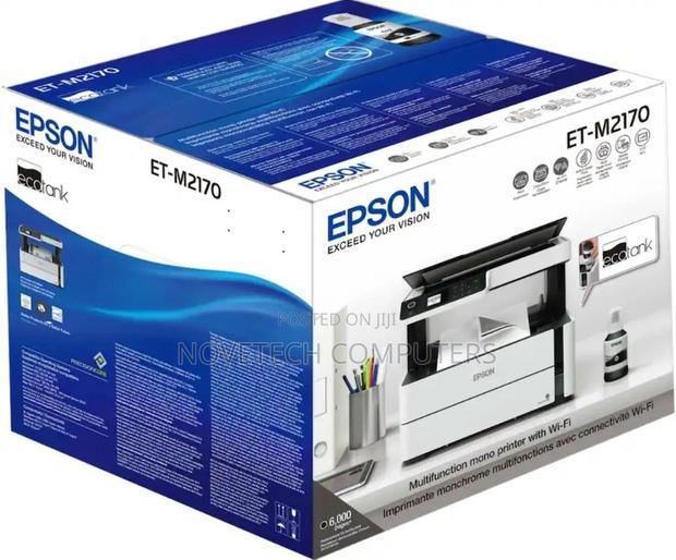 Epson Ecotank Et-M2170 Wireless All Inone Ink Tank Printer Black White