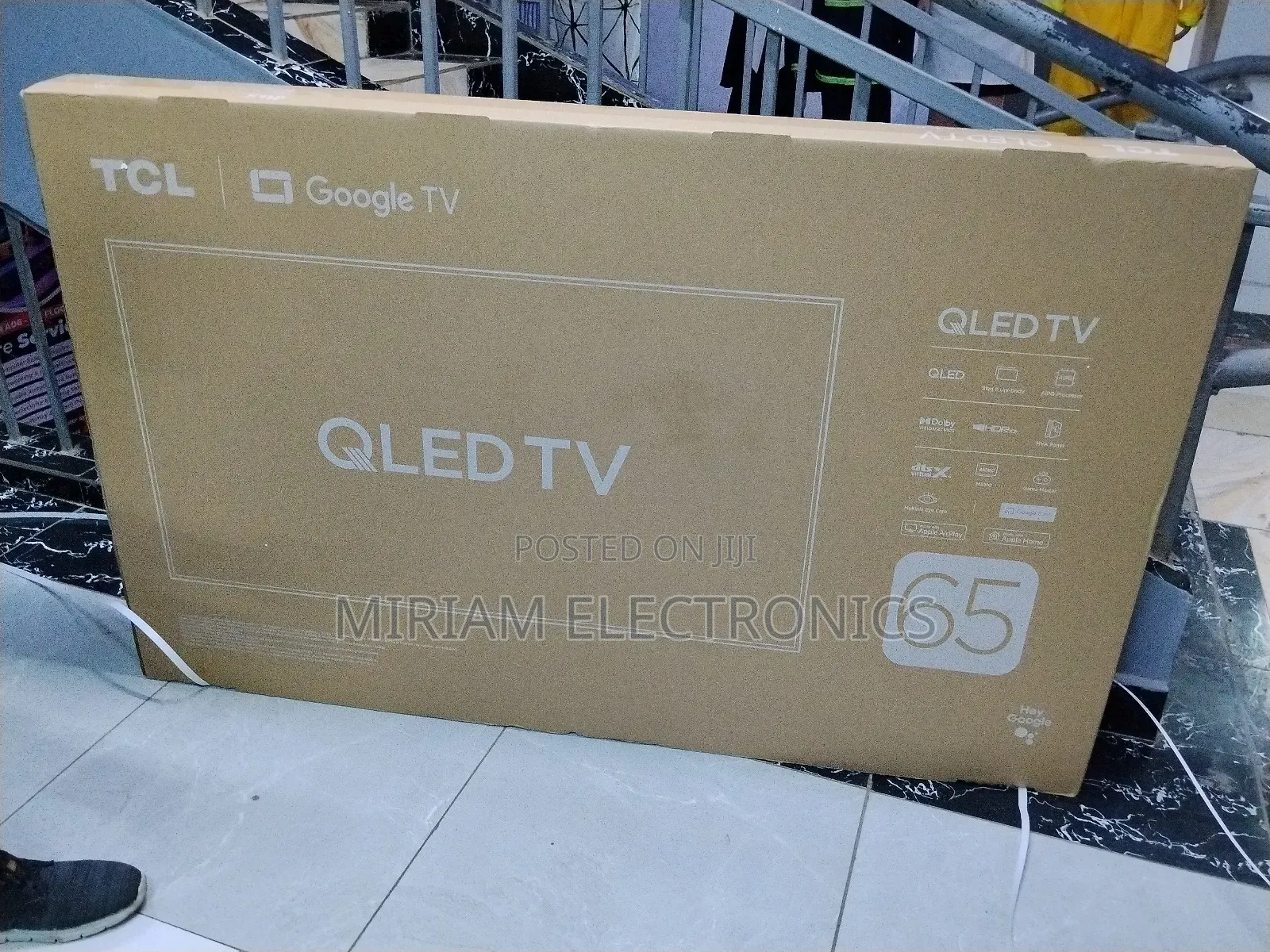 TCL 65t6d-65’’ Qled Ultra Hd HDR Frameless Google Tv, Smart Fire Tv