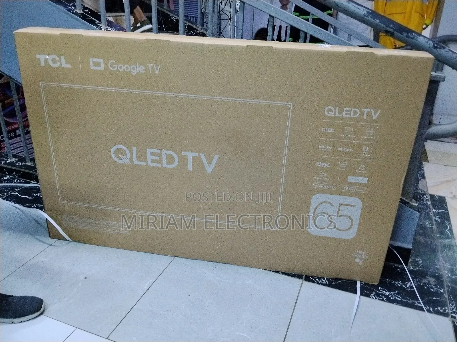 TCL 65t6d-65’’ Qled Ultra Hd HDR Frameless Google Tv, Smart Fire Tv