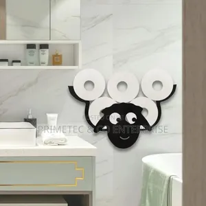 Toilet Paper Holder Wall Mounted Tissue Storage Roll Holder Hold Up