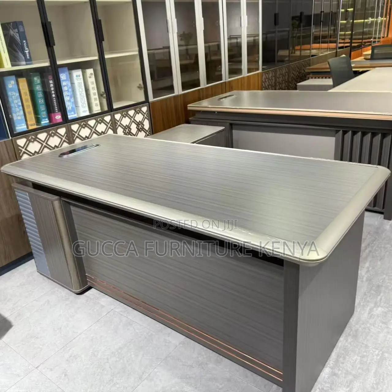 Modern L-Shaped Boss Office Table-1800mm