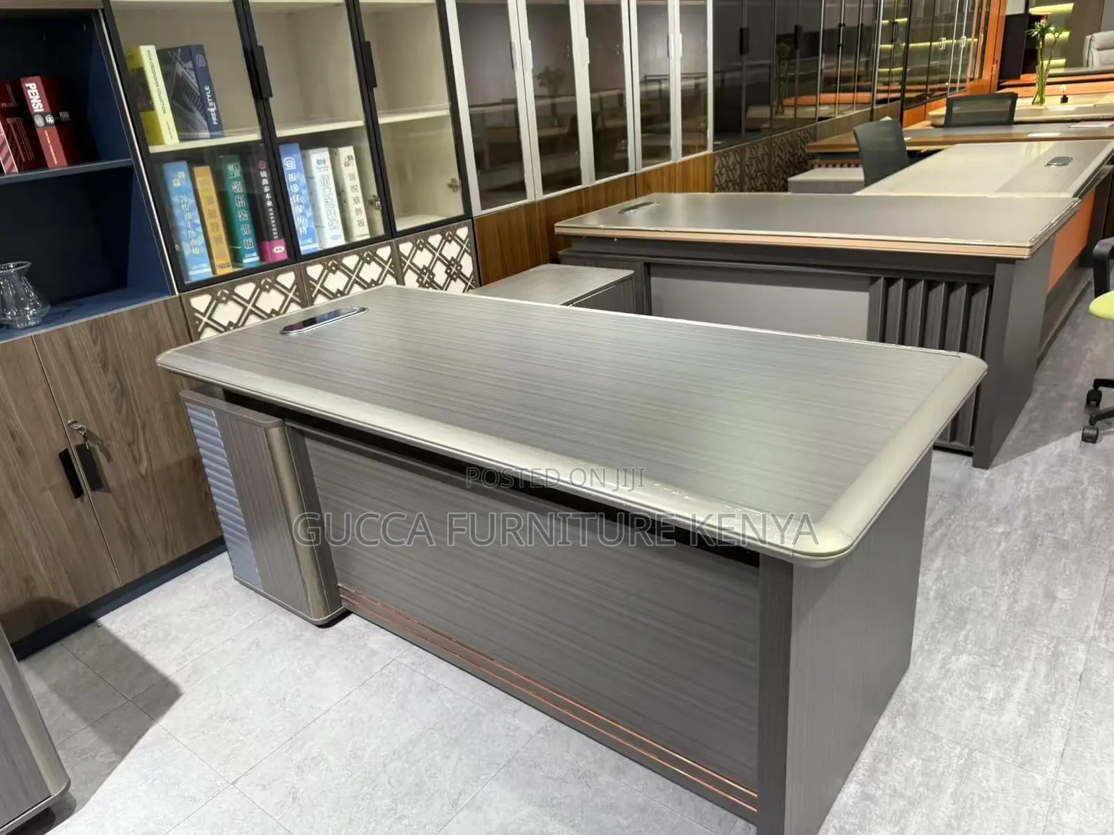 Modern L-Shaped Boss Office Table-1800mm