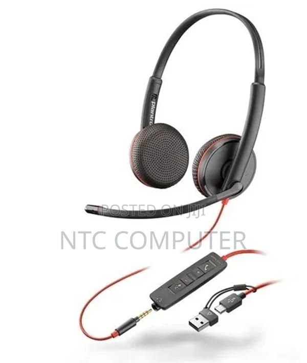 Poly Blackwire 3225 Stereo Usb-C Headset With 3.5mm Usb-a Adapter