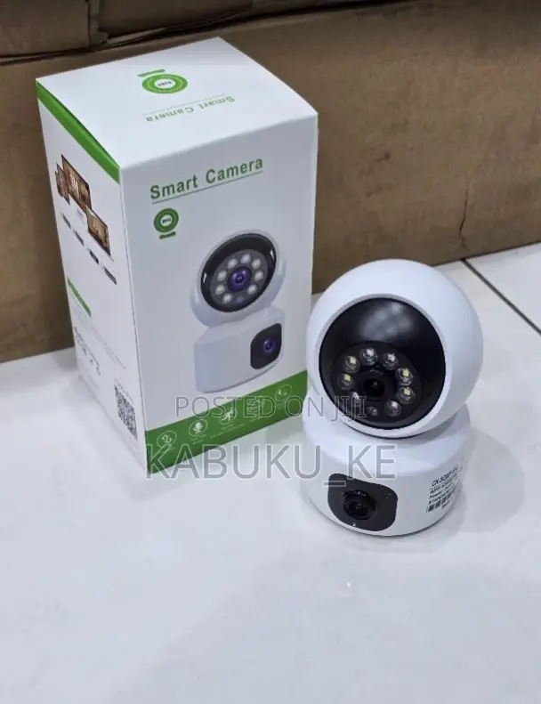 Dual Lens 4mp Night Vision CCTV Home Security Baby Monitor PTZ Camera