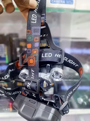 3-Bulb Led Headlamp Rechargeable High Power Waterproof