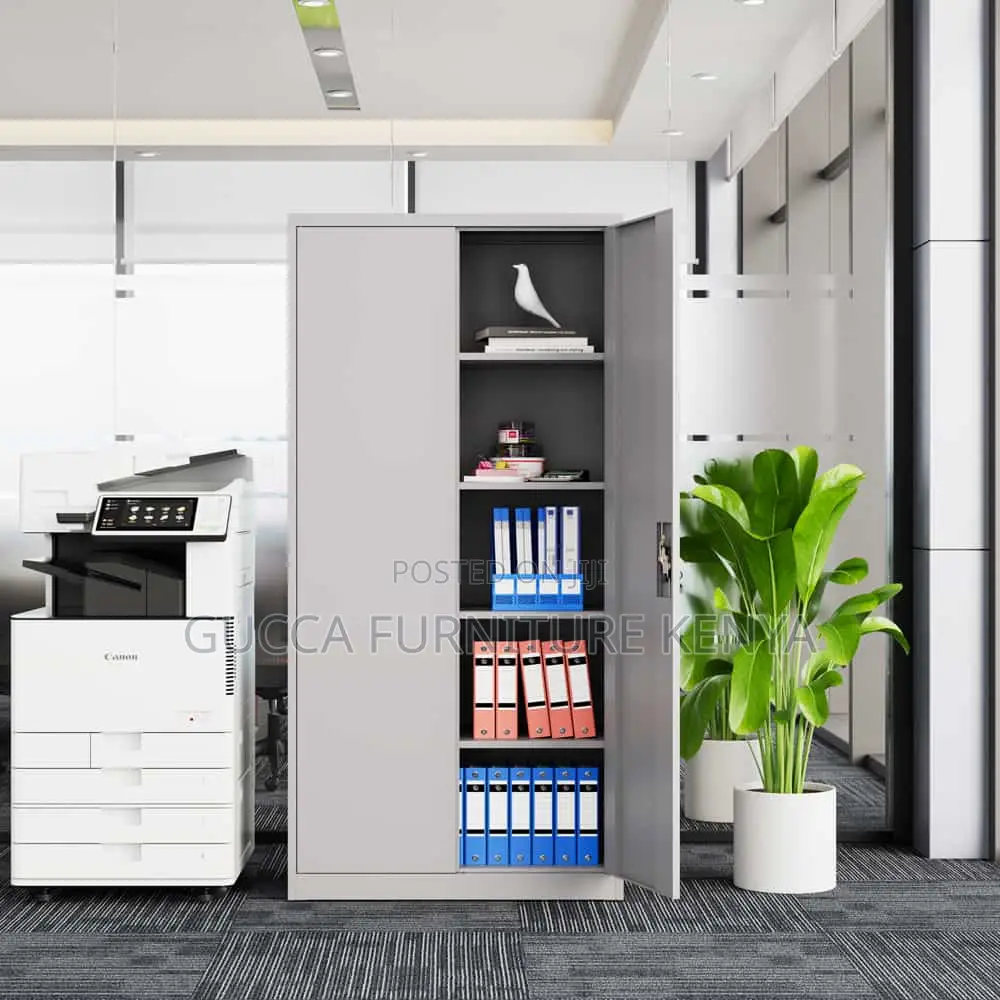 White Steel Door's Filling Office Cabinet