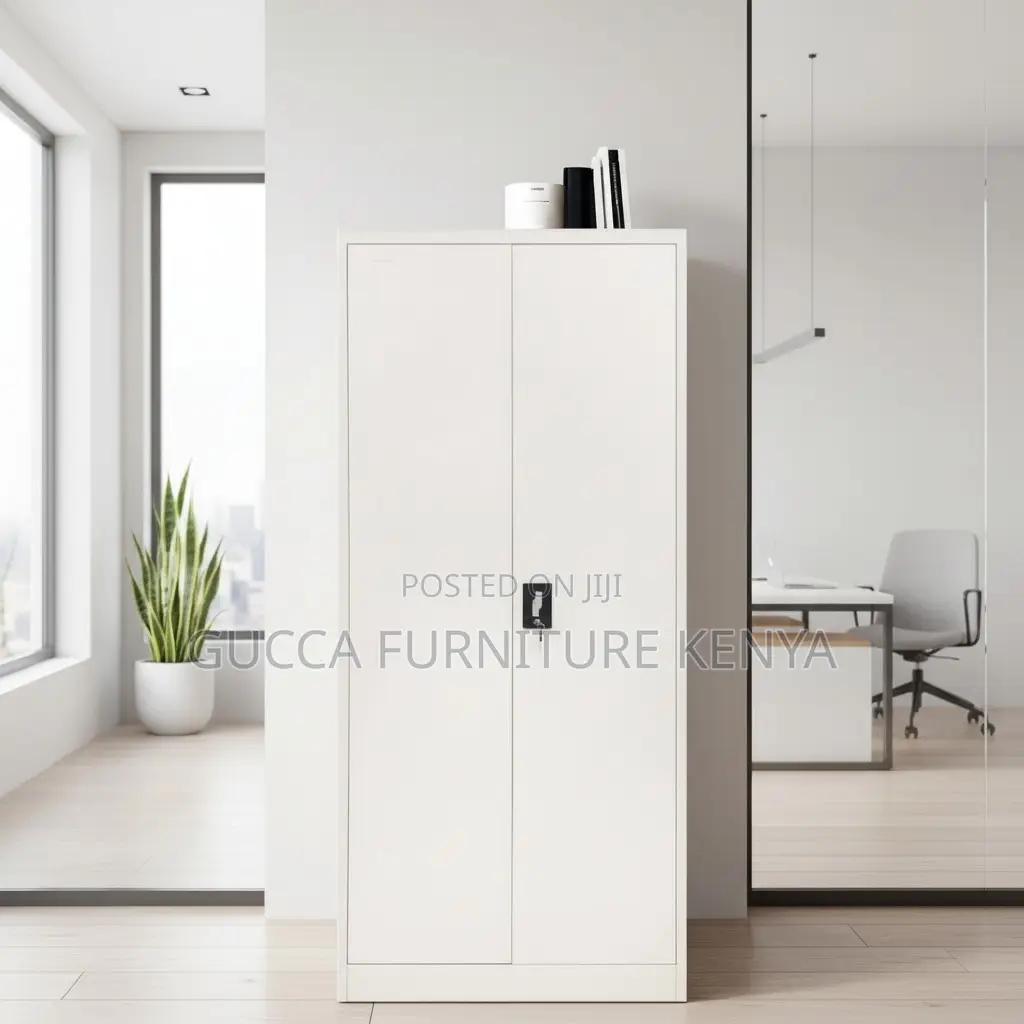 White Steel Door's Filling Office Cabinet