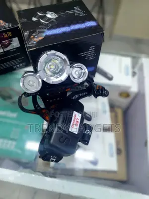 3-Light Led Headlamp Adjustable Waterproof Head Torch