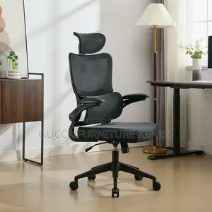 Ergonomic Mesh Desk Chair With Flipping Armrest