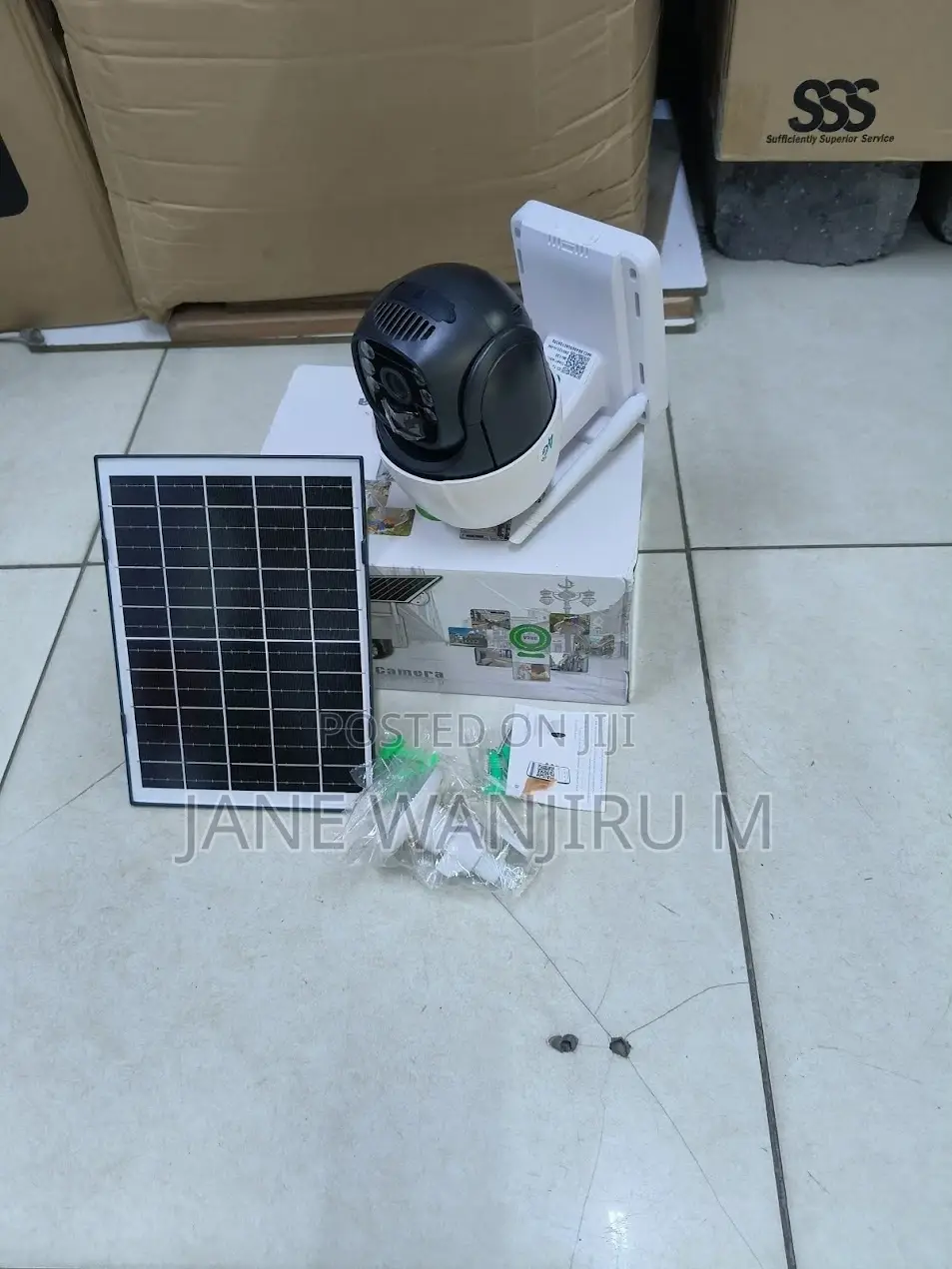 New 4g Solar Powered CCTV Camera Single Lense